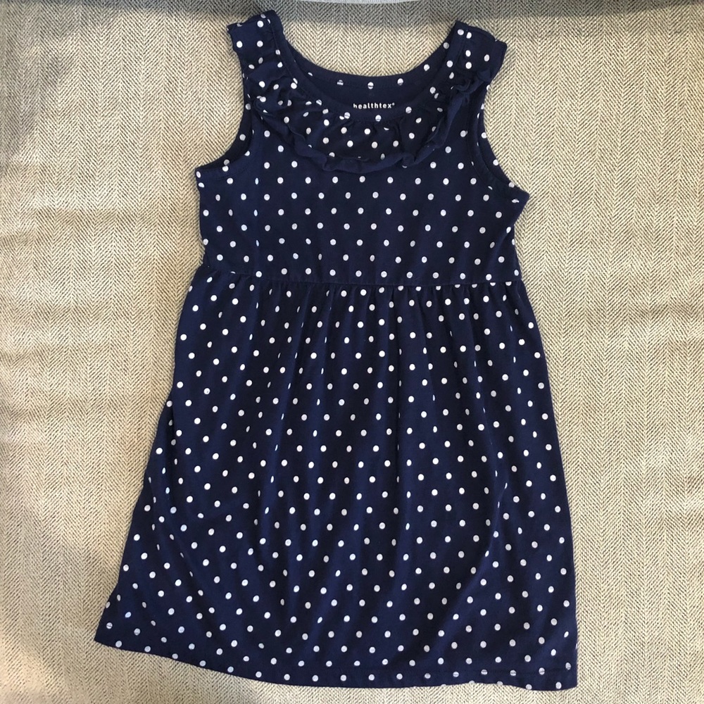 Healthtex Girls Polka Dot Ruffle Dress